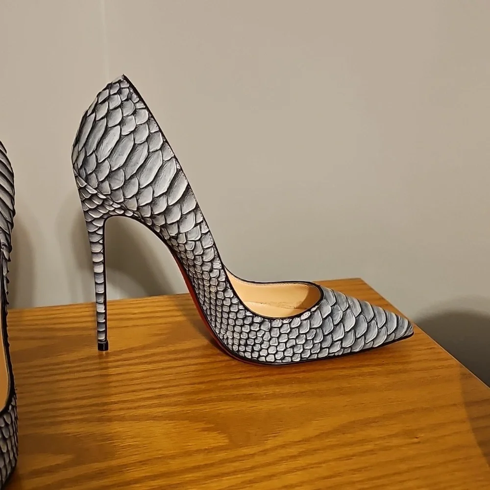 Christian Louboutin Python Froze So Kate Heels Brand New - Picture 5 of 11